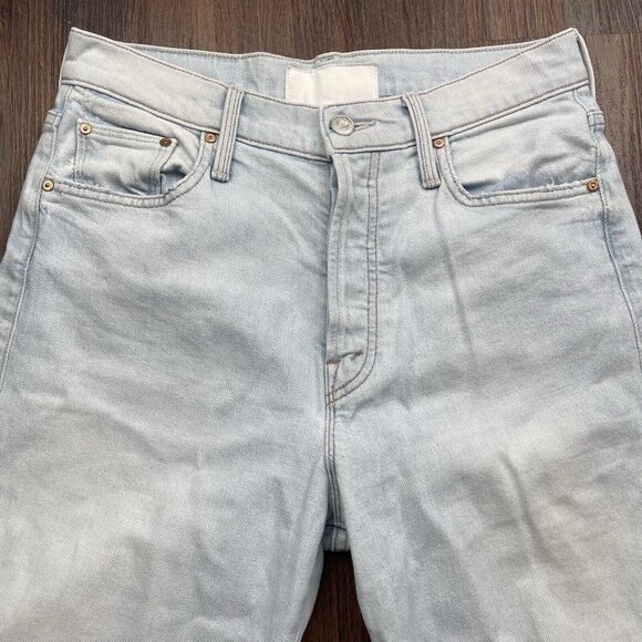 Mother Superior The Huffy Flood Chew Jeans Womens 25 Blue Really Hella Hot Denim - Picture 3 of 12